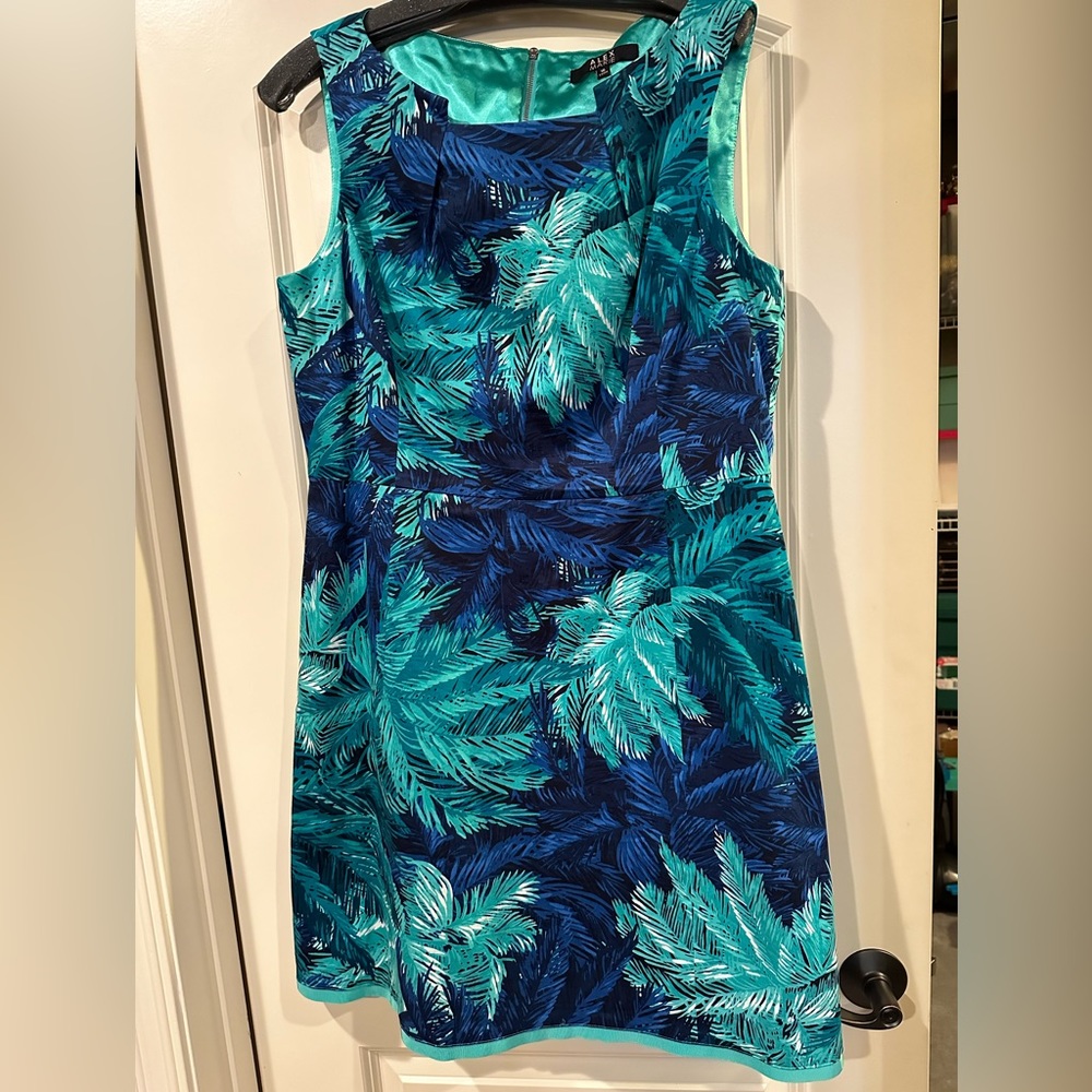 Tropical palm tree dress